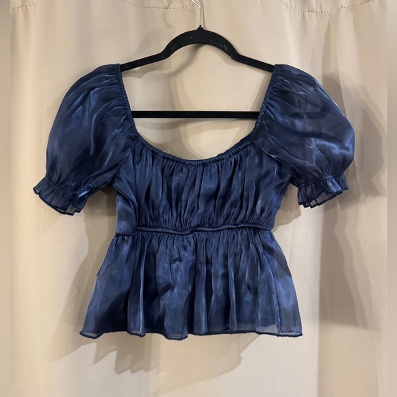 Thirty/Thirty Navy Blue Women's Top - Picture 2 of 6